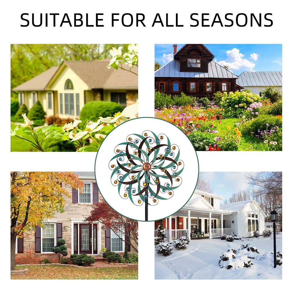 VEWOGARDEN rustproof and waterproof metal construction resists weather for year-round display.