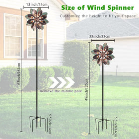 VEWOGARDEN wind spinner delivers smooth, bidirectional rotation in any breeze.