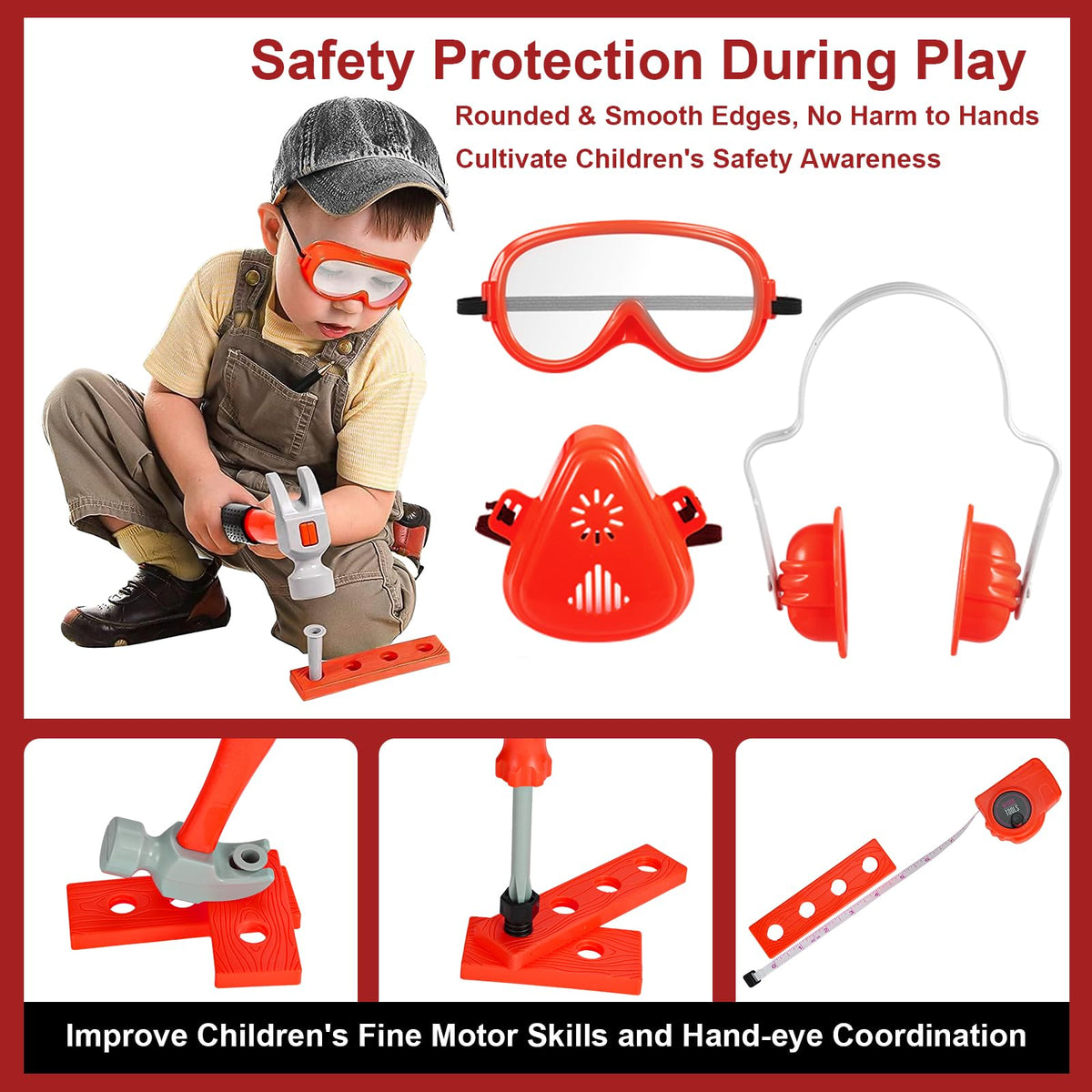 Vextronic Kids Tool Set kids engaging in imaginative role-play at home