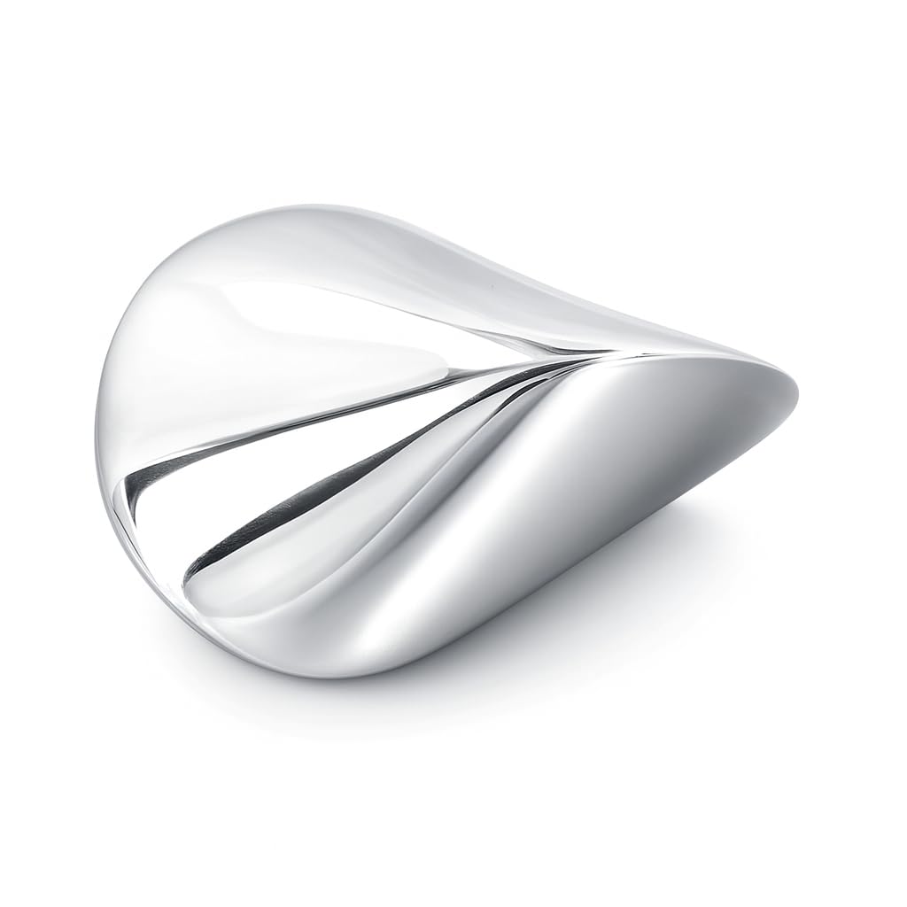 VGEBY Oloid desktop toy in stainless steel, durable desk companion for focused work.