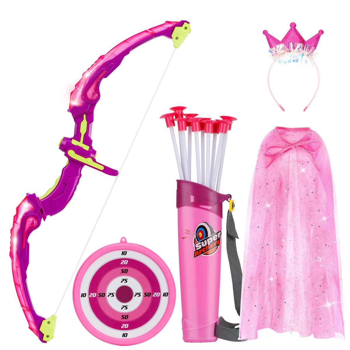 VGOFUN bow and arrow LED archery set ready for outdoor play
