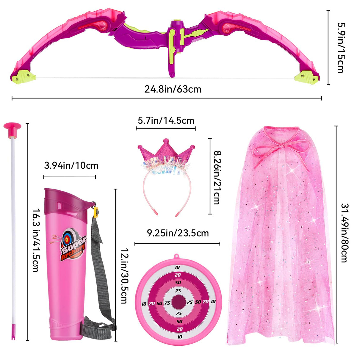 VGOFUN detachable LED bow supports day and night play