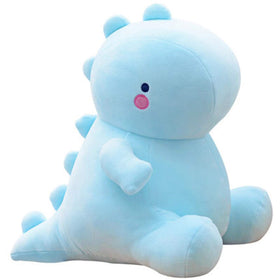 VHYHCY cute blue dinosaur plush 20in, cuddly and kid-friendly.