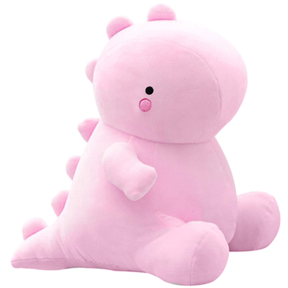 VHYHCY 20-inch pink dinosaur plush as a soft bedtime companion.