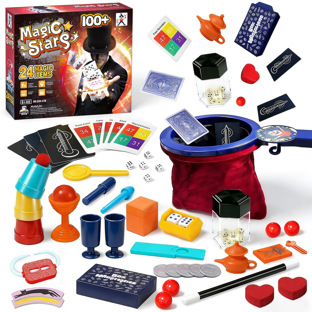 VIANBYE 24-in-1 change bag for beginner magic tricks
