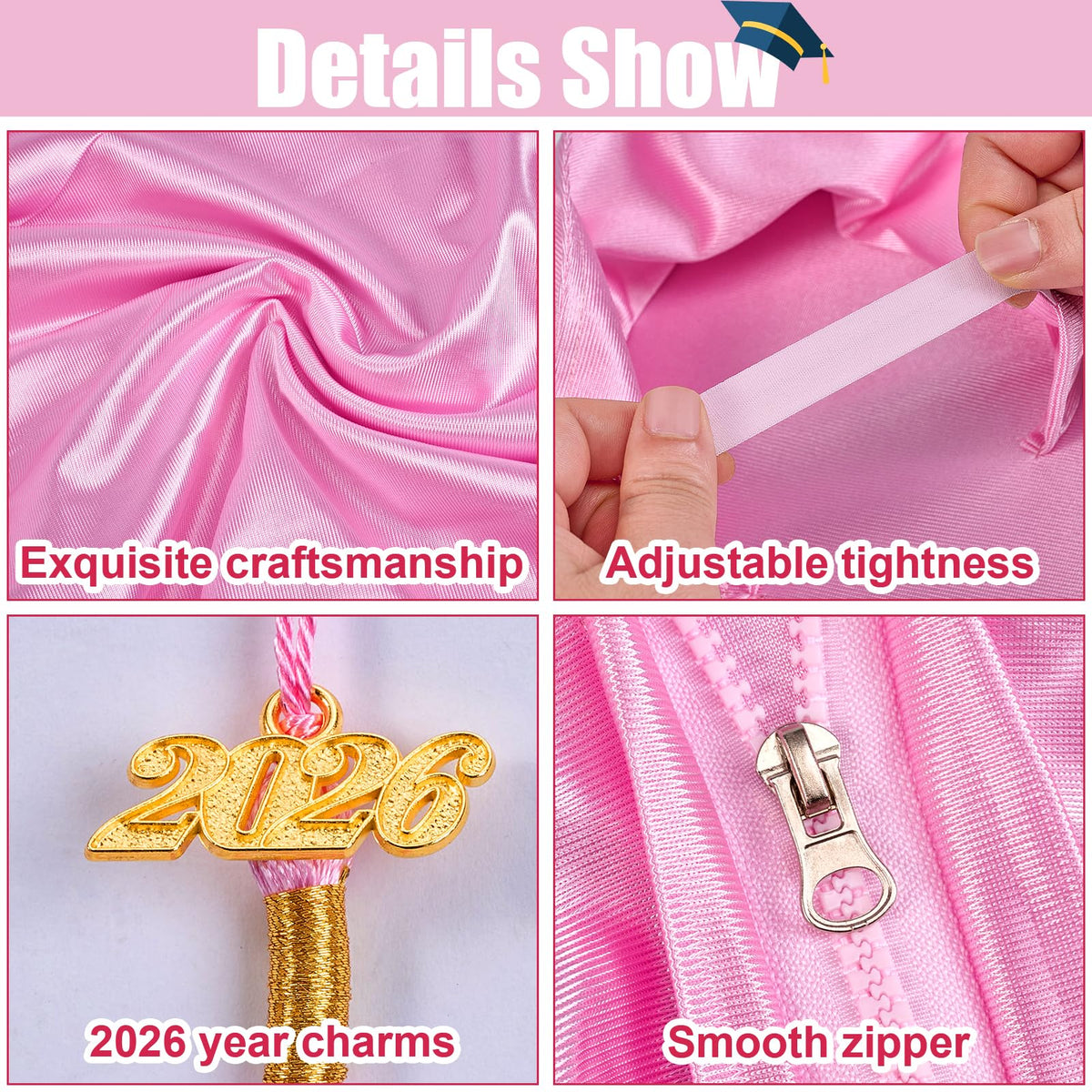 VICAMB white sash adds festive detail to graduation look