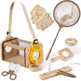 VICAMB wooden bug catcher kit bug collector for safe outdoor observation.