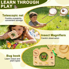 VICAMB bug jar with built-in magnifier for quick observation.