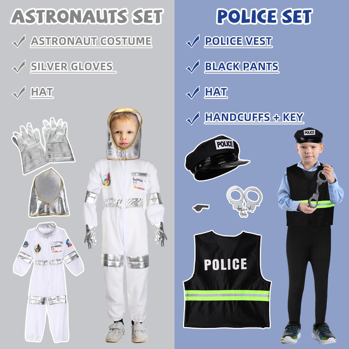 Vicenpal 8 Sets construction costume for kids supports imaginative building play
