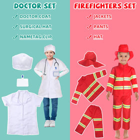 Vicenpal 8 Sets doctor costume for kids encourages creative storytelling and care themes