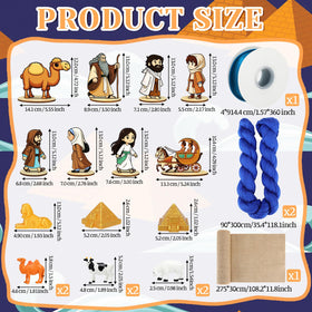 Vicenpal Passover set camel figures evoke desert scenes for themed displays.