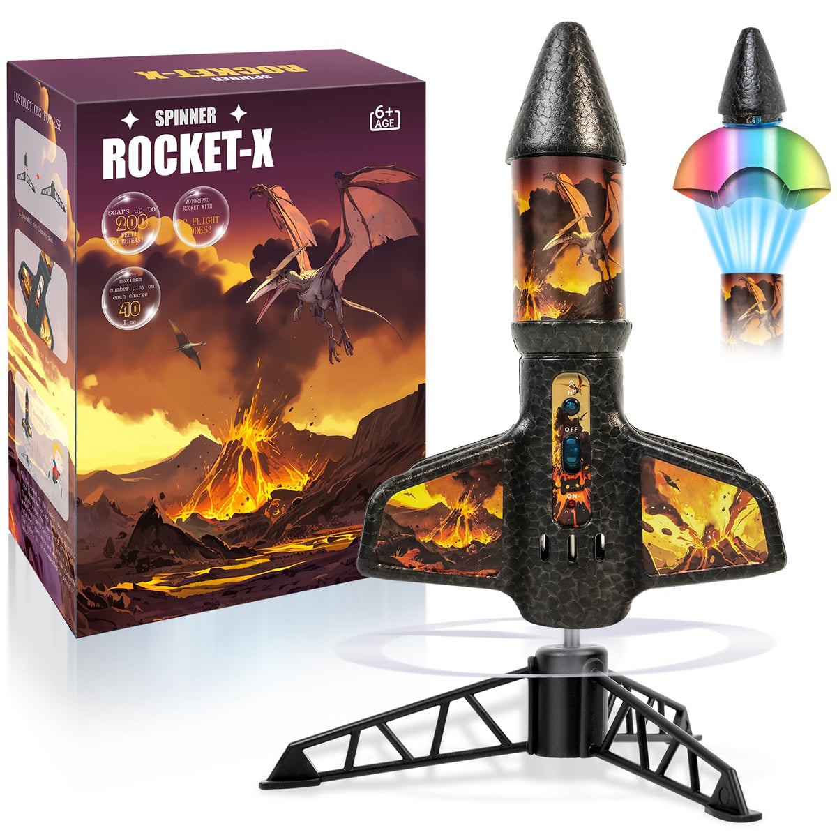 VICHTOP rocket launcher in outdoor kid play for imaginative fun