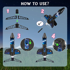 VICHTOP Rocket Launcher safe propellers ensuring gentle flights