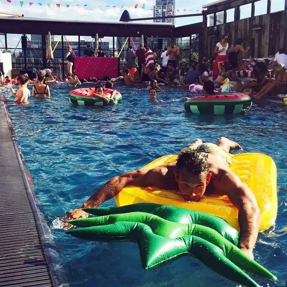VicKEA pineapple pool float doubles as relaxing lounge and decor