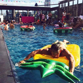VicKEA pineapple pool float doubles as relaxing lounge and decor