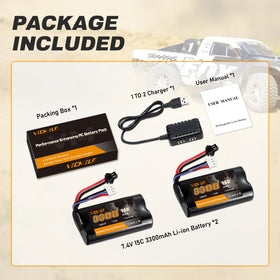 VICMILE H101 RC boat battery with SM-2P connector