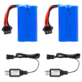 VICMILE 2000mAh battery with SM-4P plug for electric water guns.
