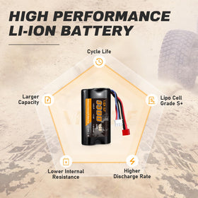 VICMILE battery held in hand, lightweight and easy to handle.