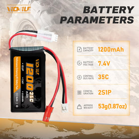 VICMILE SCX24 battery side view shows compact footprint.