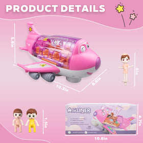 victob pink airplane promotes imaginative aeronautical play