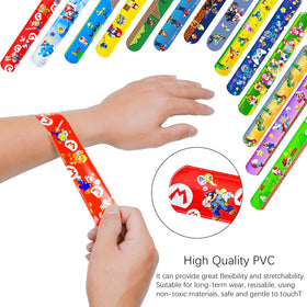 PVC material provides flexible, non-toxic, reusable wear around the wrist.
