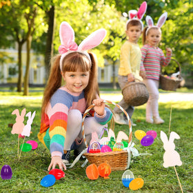 Viemebu durable PVC Easter eggs ensure long-lasting play during hunts and basket filling.