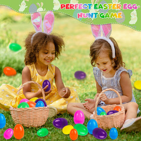 Kids playing with Viemebu eggs during Easter activities