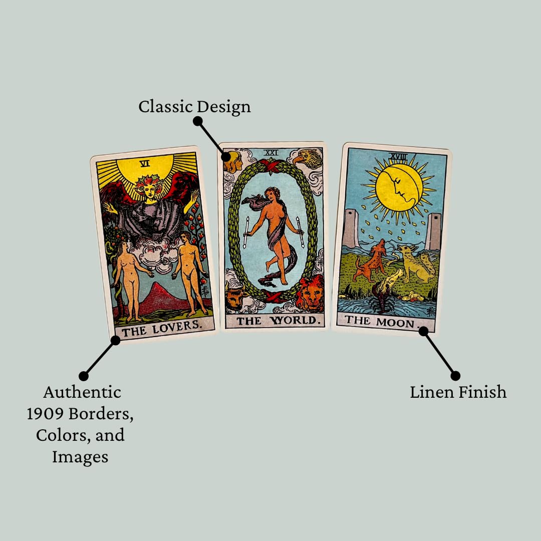 Vieux Monde Express Classic 1909 Tarot linen finish enhances grip and traditional feel.