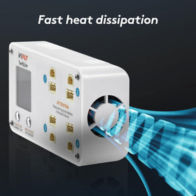 ToothStor color LCD display shows charging status clearly at a glance.