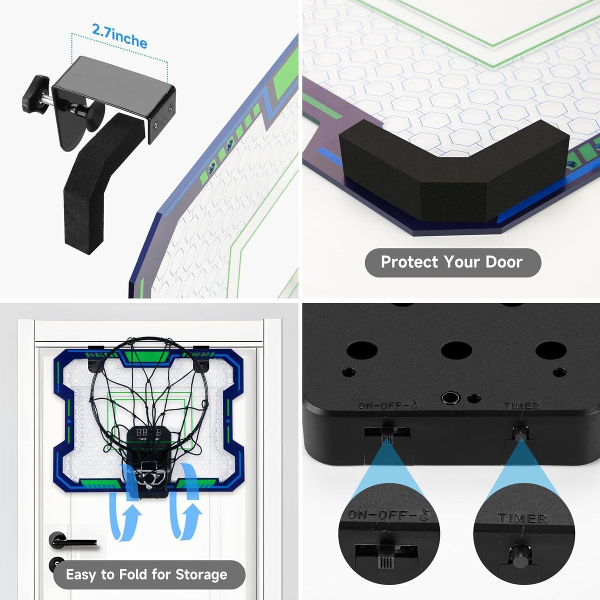 Vignuto durable net and noise-reducing pads protect doors