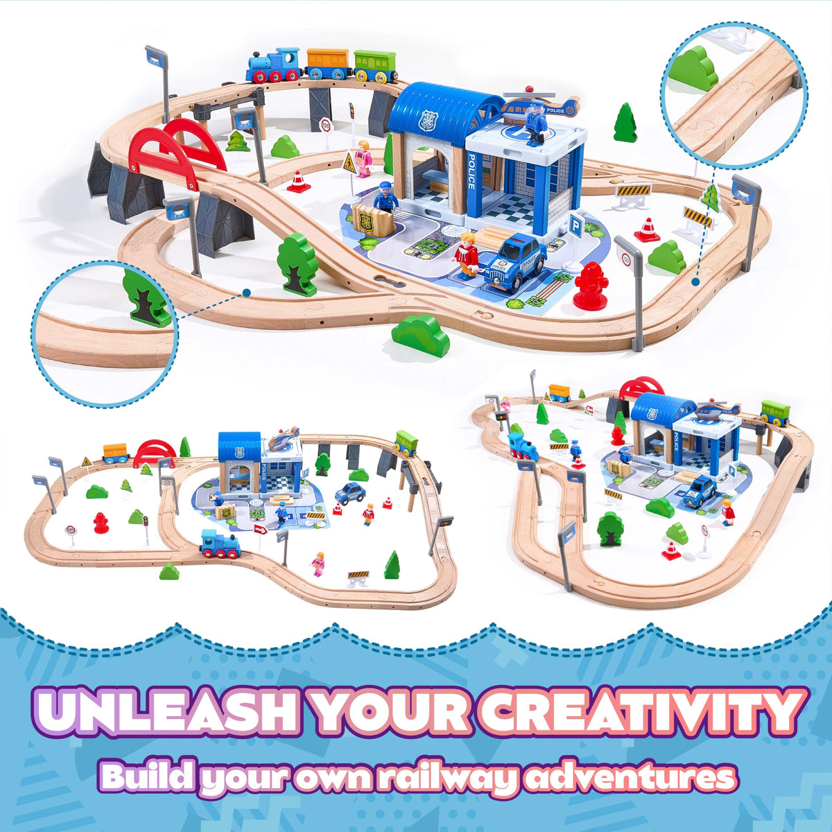 VigorFun police-station-puzzle prompts problem-solving during pretend city building