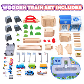 VigorFun wooden-train-track-collection shows durable, safe construction for long-term play