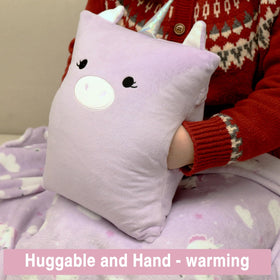 VigorSpring compact design hides blanket inside pillow for easy storage