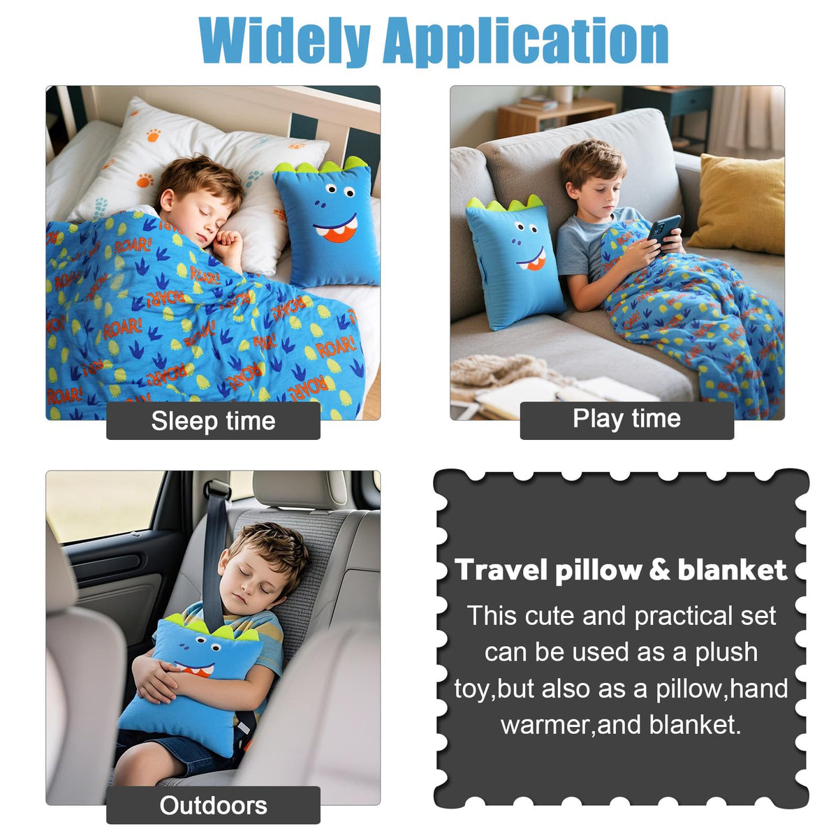 Machine washable care keeps the set clean after flights.
