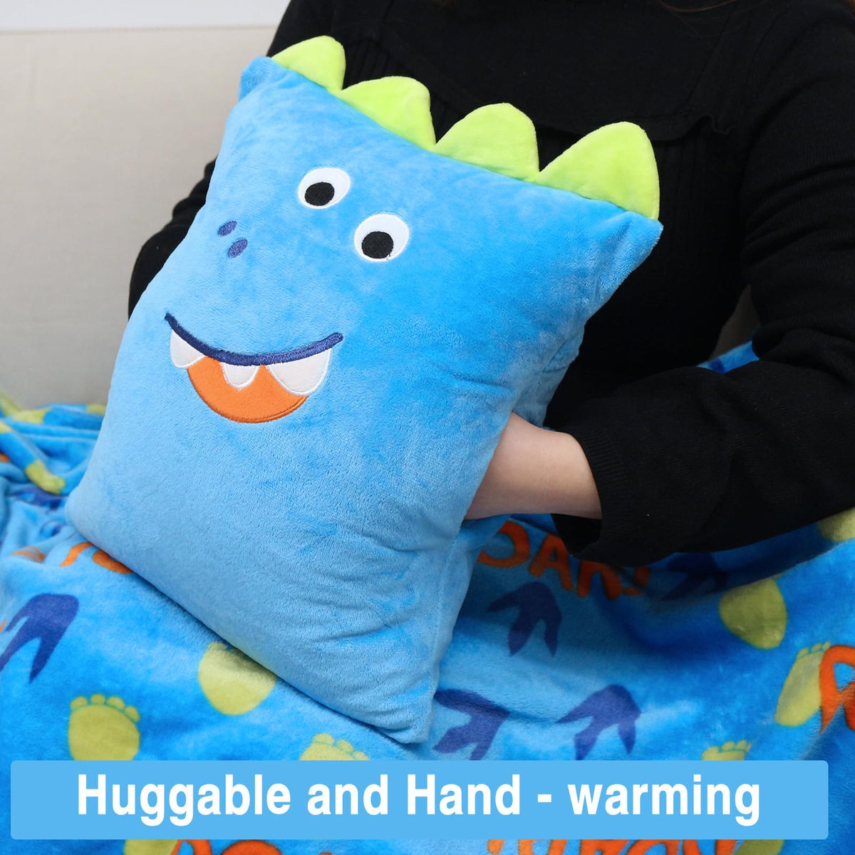 VigorSpring minky fleece pillow delivers plush nap comfort.