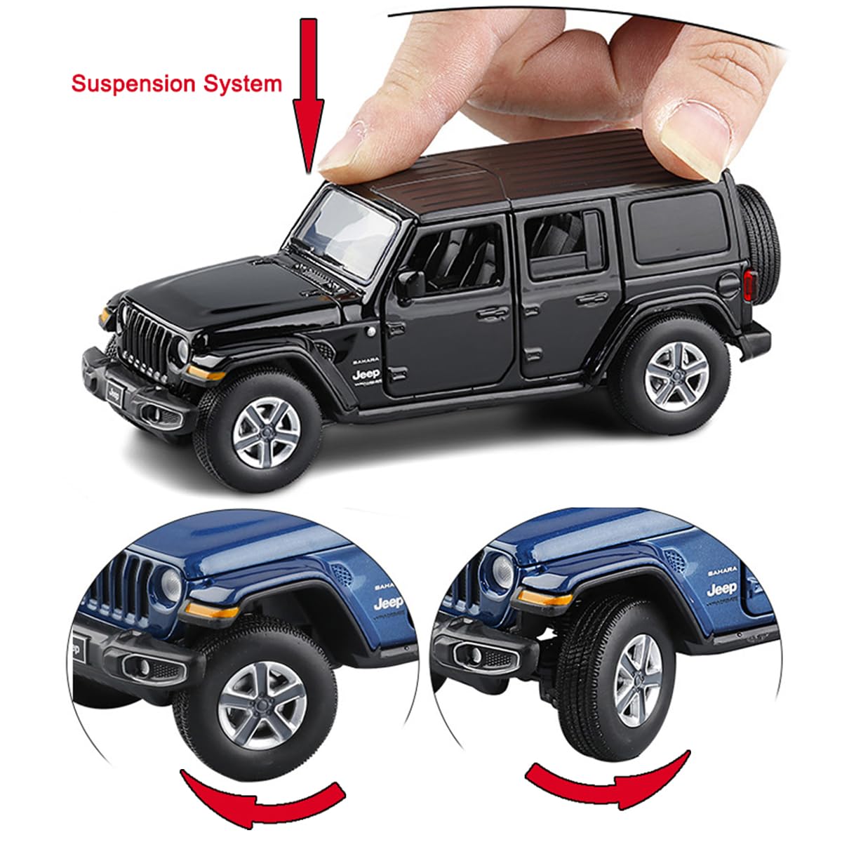 VIIGER Wrangler Sahara 1/32 scale compact model ideal for collections
