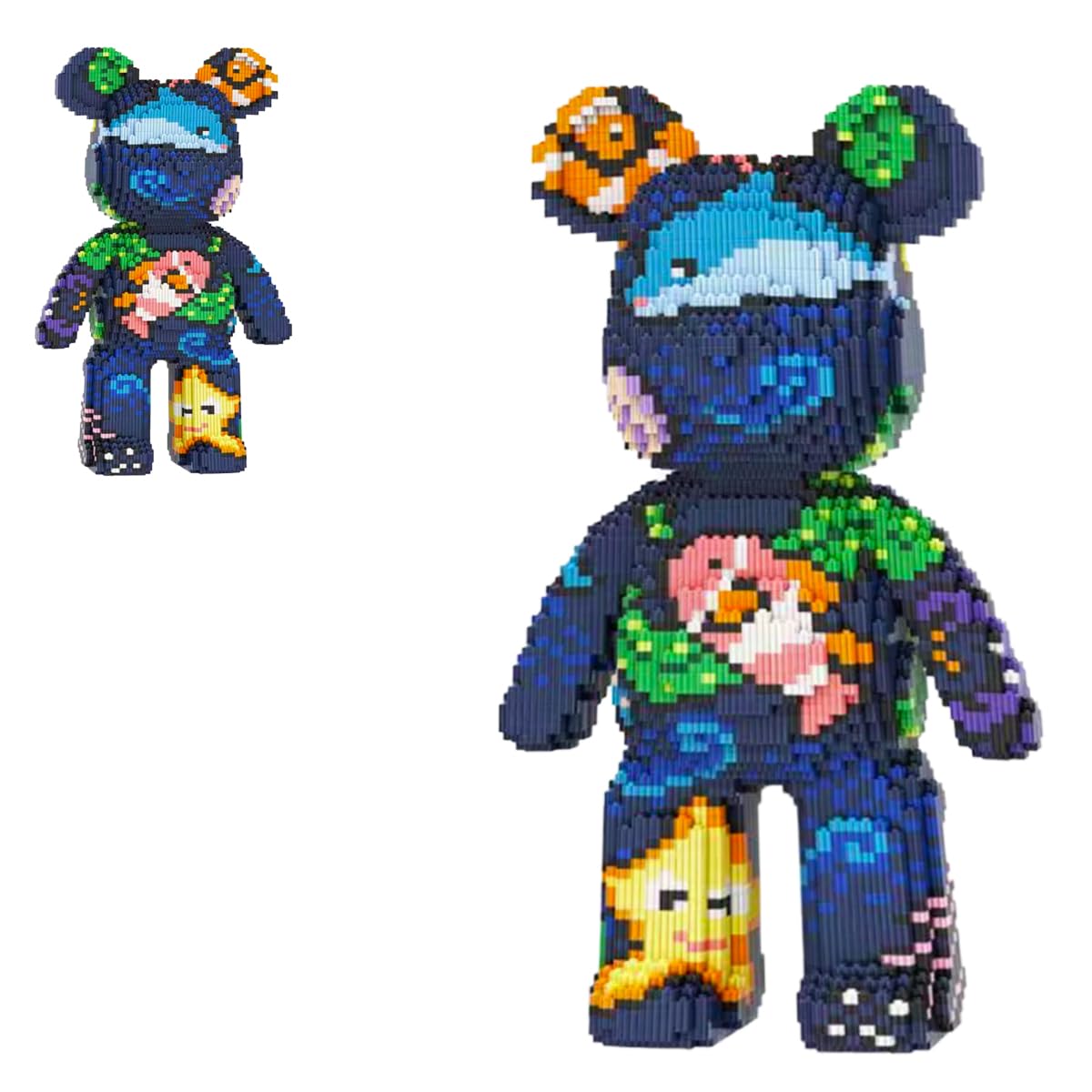VIIOVOIIV Teddy Blocks with hidden storage drawer keeps surprises neatly stored.