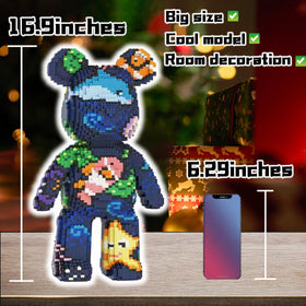 VIIOVOIIV Teddy Blocks large-size build set for easy freestanding display.
