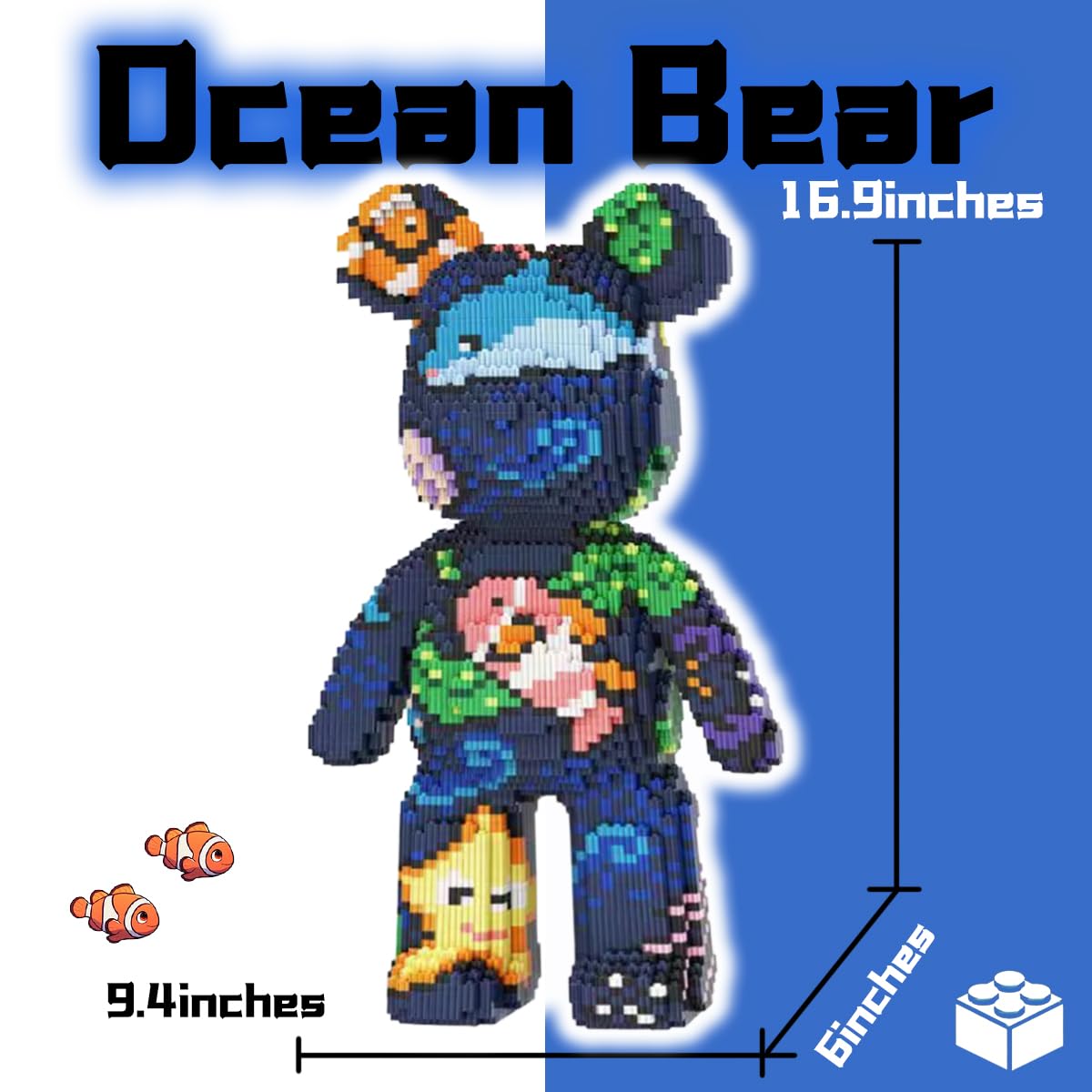 VIIOVOIIV Bear blocks require no batteries for silent creative sessions.