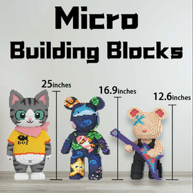 VIIOVOIIV Teddy Blocks sturdy ABS material for safe, durable play.