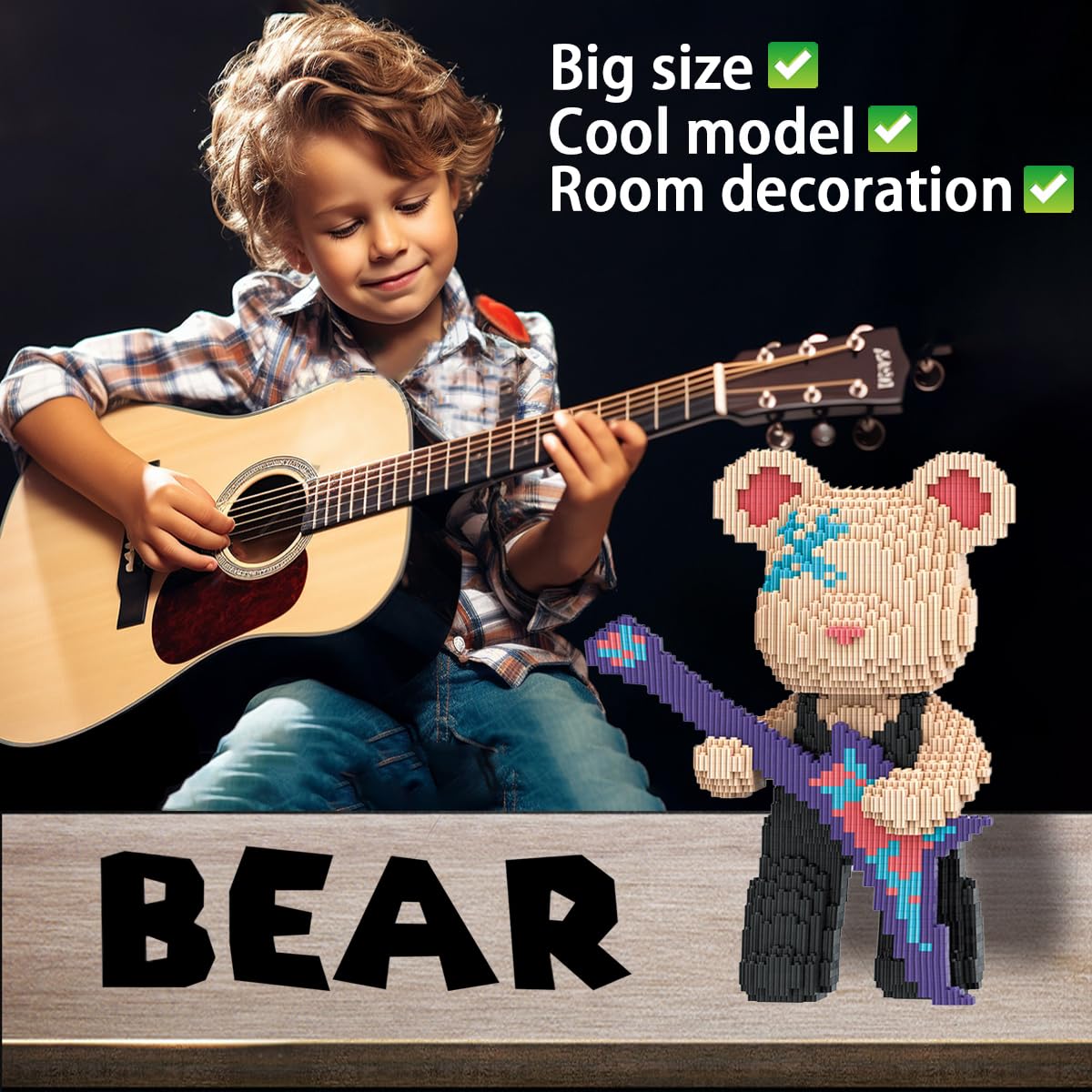 VIIOVOIIV TK Teddy Bear blocks assembly in progress with many pieces