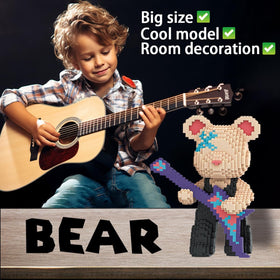 VIIOVOIIV TK Teddy Bear blocks assembly in progress with many pieces