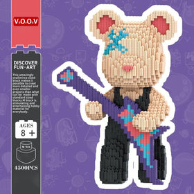 Finished VIIOVOIIV TK Teddy Bear blocks displayed on shelf