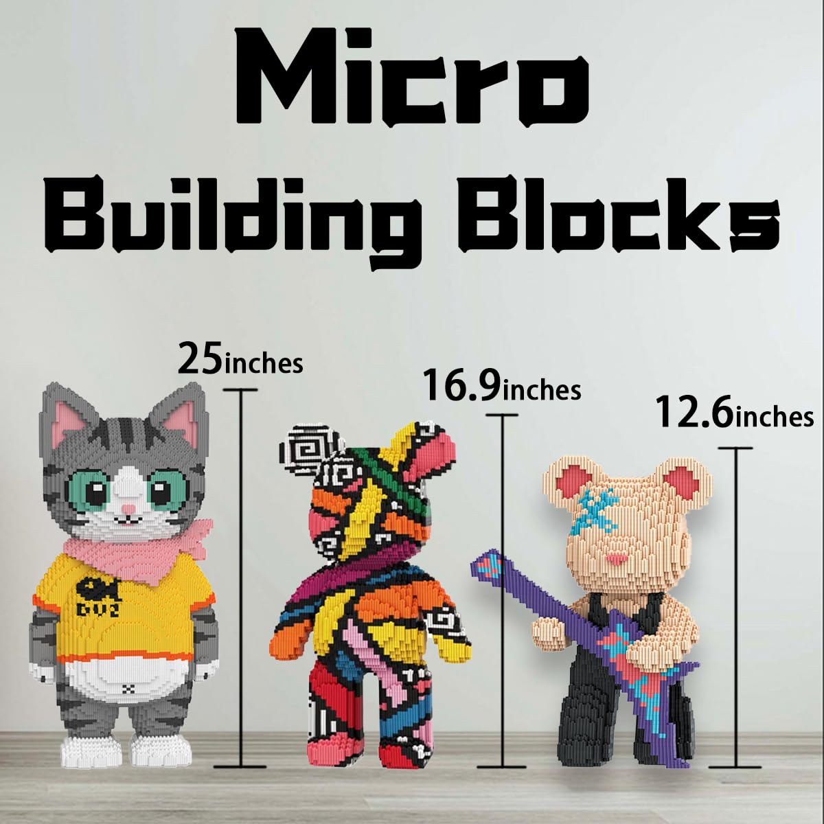 VIIOVOIIV safe, durable ABS material used for teddy bear blocks.