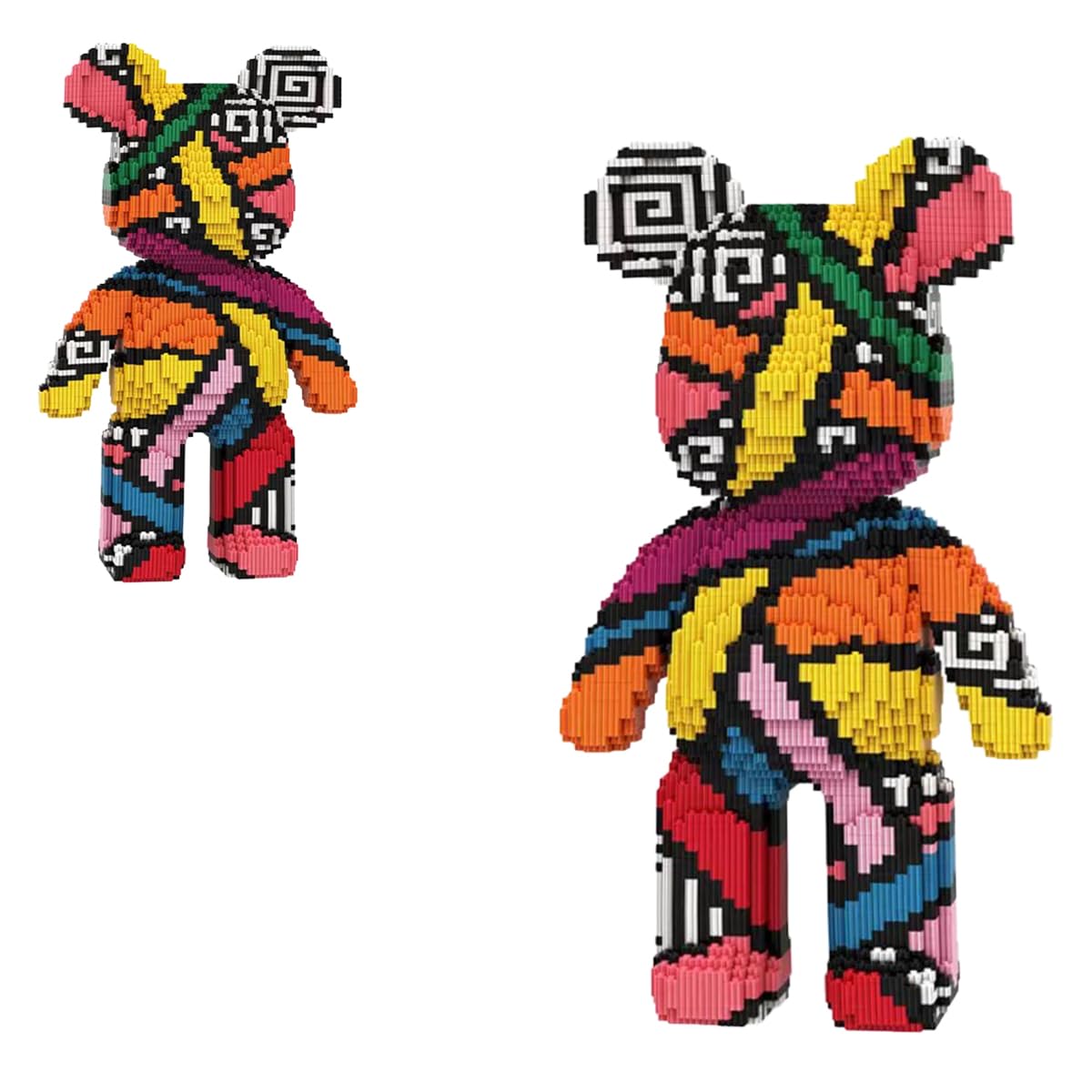 VIIOVOIIV Teddy Blocks Bear with hidden storage drawer for keepsakes and display.