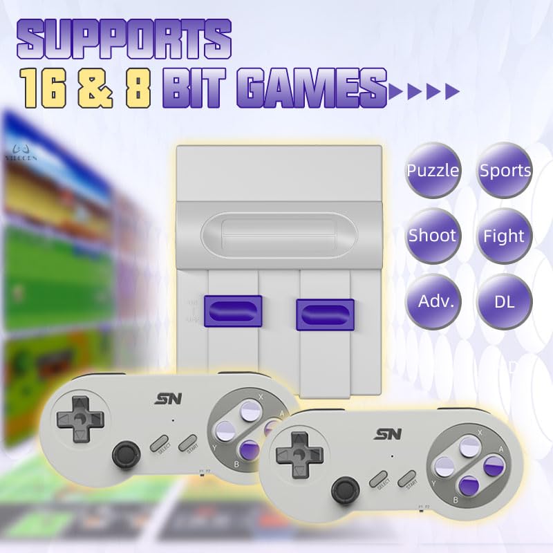 VILCORN console with dual controllers ready for two-player retro play.