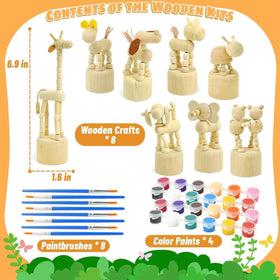 Vileafy 24-color paint pots offer vibrant hues for bright projects.