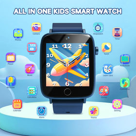 Vilicert kids smart watch camera shot showing selfie camera and playfulness.