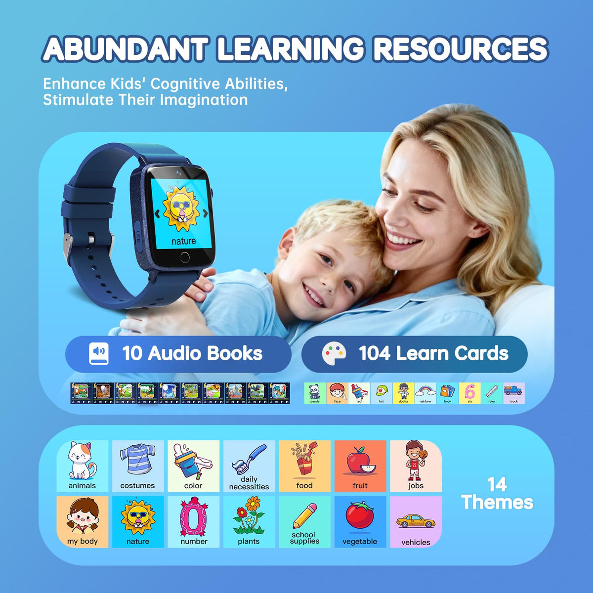 Vilicert kids smart watch storage area for photos and videos.