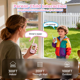 Close-up of Vilicert walkie talkie screen for video calls